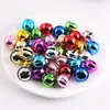 22mm Sino Galvanizado Colorido Sino de Uma Palavra Sino de Animal de Estimação Sino para Decoração de Feriado de Natal DIY Acessórios de Sino Joias