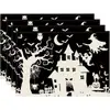 Manteles individuales de Halloween más vendidos de Amazon con estampados de fantasmas y calabazas, decoraciones para fiestas, manteles de mesa resistentes al calor y a la suciedad para restaurantes