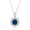 Aliexpress Nuevo Collar de Piedras Preciosas de Colores Huevo de Paloma Moda Lujo Anillo de Diamante de Alto Carbono Pendientes Colgantes Ovalados Venta al por Mayor