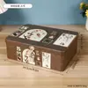 Caixa de Armazenamento de Ferro Estilo Medieval com Fechadura, Caixa de Armazenamento para Decoração de Casa, Caixa de Armazenamento de Joias para Mesa, Pote de Armazenamento para Diversos