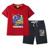 Ropa Infantil de Rainbow Friends para Niños y Niñas Traje de Verano Algodón Puro para Niños Verano Nuevo Camiseta de Manga Corta Shorts Conjunto de Dos Piezas