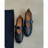 Primer Encuentro con los Zapatos Planos de Verano Estilo Francés para Mujer, con Diseño Hueco, Boca Baja, Zapatos de Ballet Transpirables y Zapatos Mary Jane