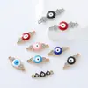 Accesorios de Joyería Más Vendidos Transfronterizos Colgante de Metal Ojo del Diablo Pulsera de Doble Colgante de Moda Accesorios para Pulseras y Collares