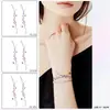 Xmxp Calcomanía de Tatuaje Temporal Colorida para Muñeca Brazo de Niña Mujer Impermeable Larga Duración Estilo Ins de Gama Alta Mismo Estilo que Xiaohongshu