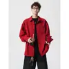 Chal Fresco y Elegante Estilo Cl para Primavera y Verano, Chaqueta Camisa de Marca Americana de Moda para Parejas, Camisa Protectora Solar de Seda de Hielo para Hombre, Negro