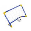 Mini Balón de Fútbol Plegable Balón de Fútbol Plástico Portería Desmontable Red Set Alta Resistencia Niños Interior Exterior Regalo de Cumpleaños para Niños
