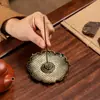 Soporte de incienso Xiangbantang Estilo Chino Nuevo Corazón Zen Sutra de Corazón Loto Soporte de incienso de múltiples orificios Uso en el hogar Quemador de incienso de sándalo Soporte de incienso Adorno
