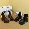 Botas Martin de suela gruesa para mujer, nuevo estilo otoño e invierno 2026, que aumentan la altura, versátiles, con plataforma, forradas de felpa, de nicho, elegantes, botas de ajuste ceñido