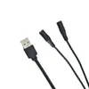 Cable DC de Uno a Dos USB a 35135 Cable de Carga Doble Hembra Enchufe de Audio de 3.5 Hembra Cable de Alimentación