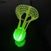 Pelota de bádminton luminosa a prueba de viento y brillante, ultraduradera e irrompible, pelota de plástico de nylon fluorescente para exteriores con luces
