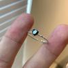 Design de nicho Advanced Color Matching Ring Women's ins Color Heart-Shaped Zircon Opening Adjustment Light Luxury All-Match Ring