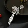 Lujo Ligero Sensación de Alta Gama Verde Estilo Nacional Jarrón de Calcedonia Broche Más Vendido Ramillete Corsage Pin Accesorios para Ropa Qipao