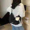Bolsa Versátil de Gran Capacidad para Viajes Casuales 2026 Nuevo Estilo Coreano Perezoso de Nicho Otoño e Invierno Bolso de Hombro Cruzado
