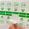Nueva Etiqueta Separadora Papel Sintético Plata Claro Autoadhesiva Artículos de Uso Diario Champú Pegamento Parcial Pegatina de Pegamento Medio Pegatina de Sellado