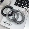 Estilo Frío Transparente Hilo para Teléfono Lazo para el Cabello Pulsera Coreana Ins Cuerda para Cola de Caballo Accesorio para el Cabello Banda de Goma Dulce y Fresca sin Marcas
