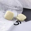 Aretes de parche de resina Fruta coreana con agujero recto cuadrado geométrico media píldora DIY material de accesorios de joyería hechos a mano