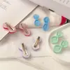 Paquete de 2 Pasador para el Cabello con Lazo Lindo de Primavera y Verano Pinza para Flequillo Corazón de Niña Pinza Lateral Pasador Lateral Accesorios para el Cabello Color Caramelo