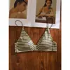 Sujetador sin espalda de cierre frontal estilo americano para mujer, conjunto de sujetador sexy de tirantes finos sin costuras de verano, nuevo copa triangular 2026