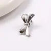 Mini Presilha de Cabelo Doce e Cool com Laço, Franja Lateral Pequena, Grampo de Cabelo, Clipe Bico de Pato Prata Falsa de Liga