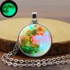 Planeta Lua Tempo Gem Colar Luminoso Coringa Feminino Europeu e Americano Jóias Retro Camisola Cadeia Acessórios Pingente Atacado
