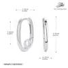 Pendientes Transfronterizos Nuevos de Plata de Ley S925 Europeos y Americanos, Pendientes Ovalados de Estilo Moderno, Sencillo y Genial, Joyería de Nicho