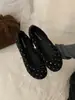 Zapatos planos de ballet Chuyuji estilo francés de gamuza con lazo de lunares para mujer, nuevos versátiles 2026 con punta redonda Mary Jane
