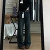 Jeans de Pierna Recta para Mujer, Nuevo Estilo Primavera 2026, Pantalones Adelgazantes de Tallas Grandes, Pantalones de Cintura Alta Sueltos Estrechos de Pierna Ancha