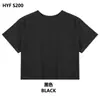 Camiseta de Algodón Puro de Manga Corta de Moda de Verano Ropa de Marca Streetwear Personalizada Estilo Callejero Top Corto con Bordado y Letras