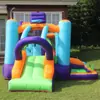 Castillo inflable pequeño más vendido con tobogán de aspersor de agua, parque infantil para fiestas al aire libre, castillo inflable saltarín en stock