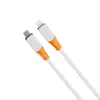 Cabo de Dados de Silicone Líquido de 60W para Carregamento Rápido Adequado para Celulares Apple, Huawei e Android Tipo-C para Carregamento Super Rápido