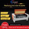 Máquina de corte a laser de papelão cinza com formato especial para papel Kraft, perfuração a quente, gravação e corte de papelão