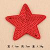 Bordado de lantejoulas amor logotipo bordado adesivos de pano de lantejoulas estrela de cinco pontas adesivos de patch de desempenho acessórios de vestuário bordado selo bordado adesivos