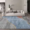 Atacado transfronteiriço de tapetes modernos e minimalistas para sala de estar, tapetes de área grande para sofá e mesa de centro, tapetes de veludo cristalino resistentes a manchas e fáceis de limpar