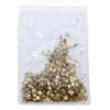 Color champán fondo plano adornos para uñas de diamante usar un pequeño diamante redondo decorativo diamante roto 1440 paquete completo al por mayor