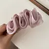 Pinza para el pelo de plátano nube estilo coreano para la parte trasera de la cabeza, pinza de peine de tela de color sólido elegante y exquisita, pinza de torsión accesorio para el cabello, modelo nuevo