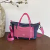 Bolso de hombro cruzado versátil y simple a cuadros para mujer, nuevo 2026, gran capacidad, para el trabajo, un bolso elegante y versátil