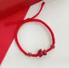 Pulsera de Cuerda Roja Cinabrio Imperial Zijin Tejida a Mano para el Año de la Vida Hebilla Ping An Cuerda Roja Redonda para Hombres y Mujeres