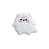 Bordado de Toalla Cordero de Peluche Parche Bordado de Animal Bufanda Suéter Funda de Teléfono Bolsa Gancho para Teléfono Autoadhesivo Cierre de Velcro