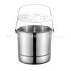 Atacado de fábrica balde de champanhe de aço inoxidável KTV balde de gelo de aço inoxidável bar casa noturna balde de gelo balde portátil de camada única