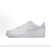 Réplica de alta calidad Air Force 1 blanco puro, AF1 color trigo, versión original, Guerrero Negro, tenis negros unisex