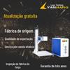 Máquina de gráficos de escultura de anel personalizado portátil automático de plástico produtos de madeira Jóias Mini Jóias Máquina de marcação a laser de fibra