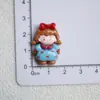 Serie Roja y Azul de Resina Chica Cereza Pasador DIY Joyería Materiales Hechos a Mano Venta al por Mayor Caja de Almacenamiento Parche para Agujero de Zapato