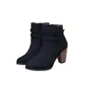Estación independiente AliExpress wish Amazon Europeo y Americano gamuza tubo corto tacón grueso punta 35-43 botas de moda