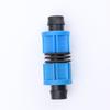Conector en T para riego por goteo, tapón, riego de tierras de cultivo, PE, junta rápida, T reductora de 16, cabeza plana a presión, cabeza larga, tuerca de bloqueo, T