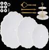 Kit DIY de Molde de Gotejamento de Cola de Cristal PA Conjunto de Gotejamento de Cola de Letras Molde de Silicone para Gotejamento de Cola de Pingente de Joia