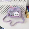 Bolsa de Dolor Transparente para Niña Linda Japonesa Bidimensional Gato Bolsa para Bebé Bolso Cruzado de Estudiante Bolso Pequeño Casual para Teléfono Móvil Femenino