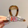 Pinza para el pelo de tamaño mediano para mujer, estilo de alta gama, pinza para la parte trasera de la cabeza, pinza de tiburón, herramienta para fijar coletas altas, accesorio para el pelo