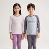 Outono e Inverno Roupas de Algodão com Gola Redonda para Crianças Calças Compridas Meninos e Meninas Estampa de Desenho Animado Roupa de Baixo Suit Pijama