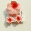 Novo Prendedor de Cabelo Flor Plumeria Transfronteiriço, Presilha Garra de Cabelo Flor Colorida Retrô Europeia e Americana para Mulheres, Presilha Lateral, Meia Presilha, Presilha de Tubarão para Parte de Trás da Cabeça