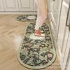 Alfombrillas de Cocina de Lujo Ligero de Barro Diatómico, Alfombrillas Absorbentes de Aceite y Resistentes a Manchas, Set de Alfombrillas Largas Resistentes a Manchas y Fáciles de Limpiar para Cocina y Alfombrillas